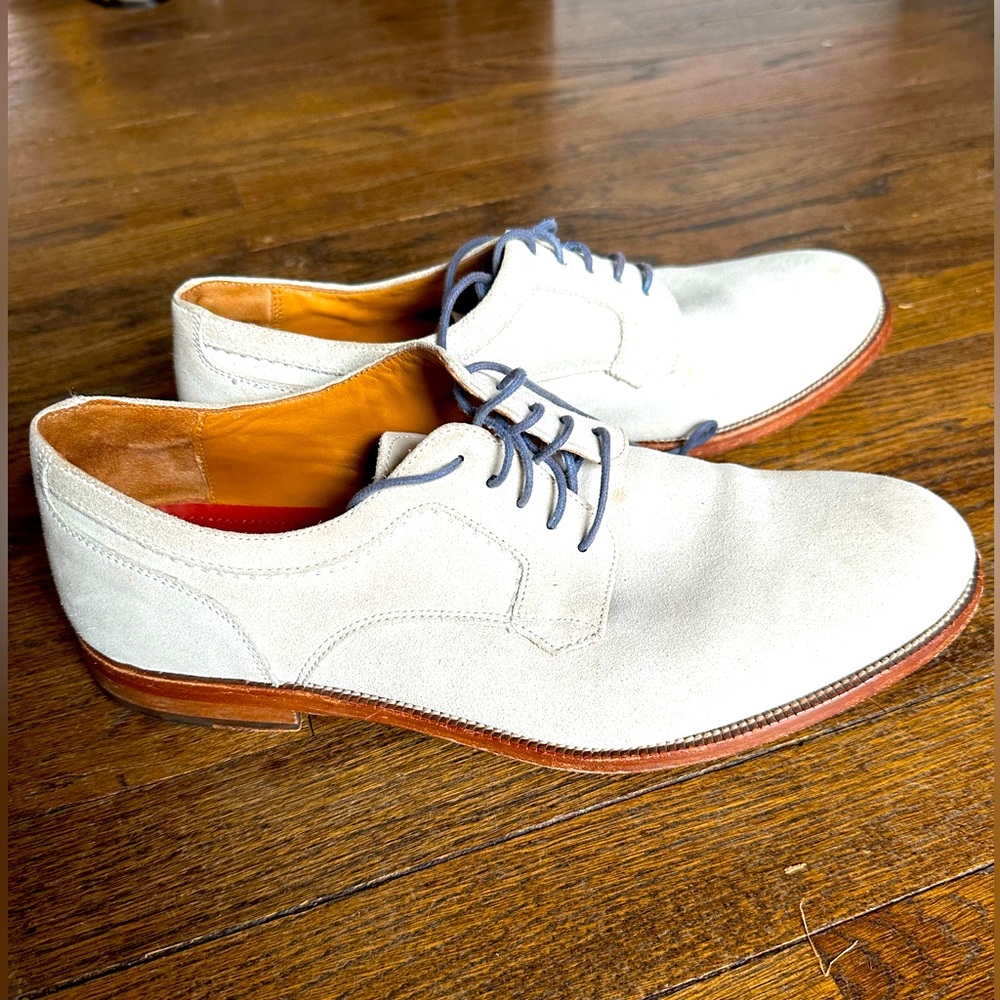 Johnston and Murphy suede derby
